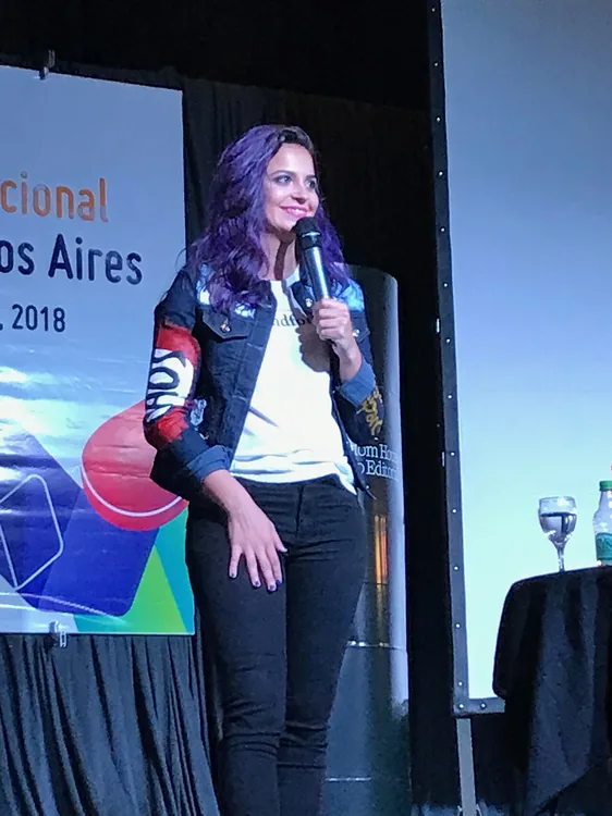 Magali Tajes, comedian from Argentina